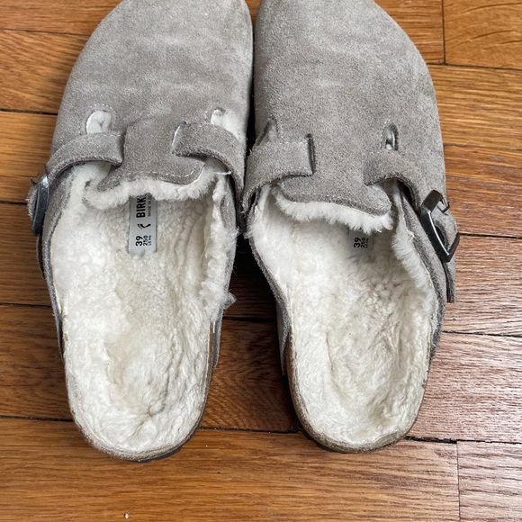 Birkenstock Boston Sherpa Lined Clogs - Picture 6 of 8